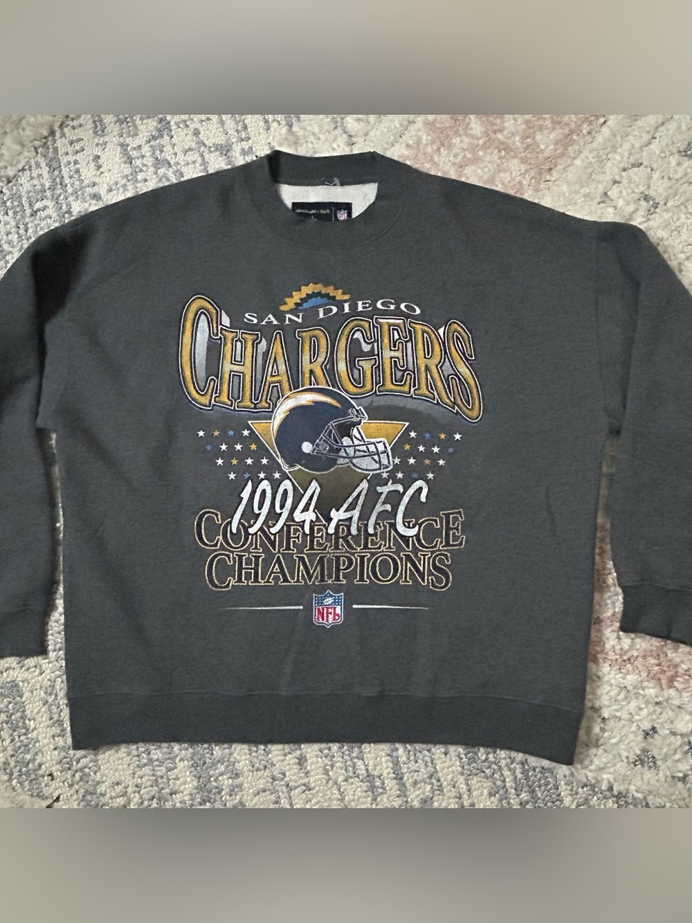 Abercrombie & Fitch NFL San Diego Chargers Crewneck - Large
